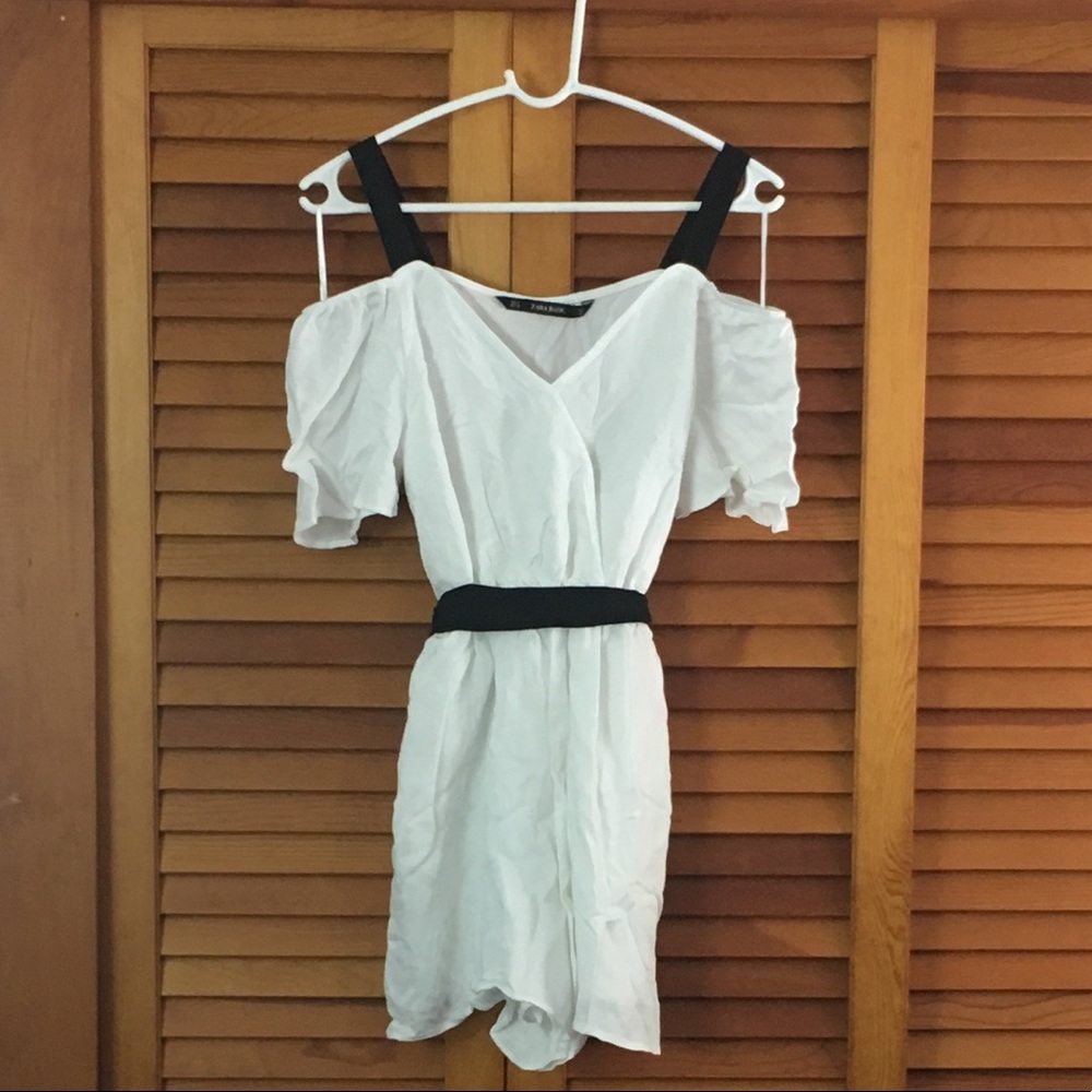 Zara Basic Off Shoulder Romper
